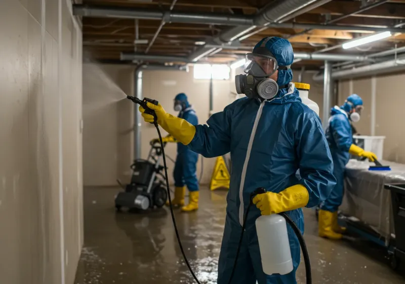 Basement Sanitization and Antimicrobial Treatment process in Springfield, CO