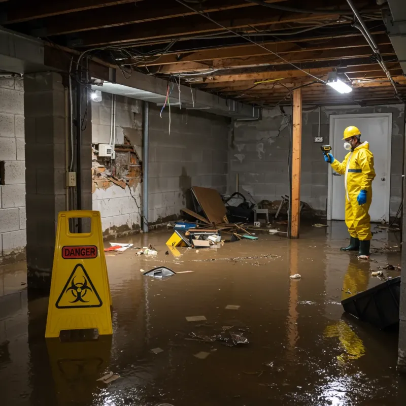Flooded Basement Electrical Hazard in Springfield, CO Property